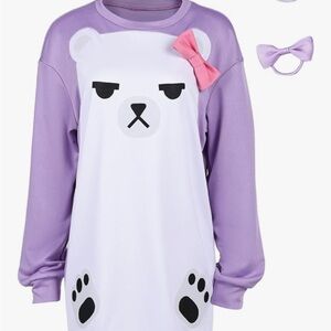 Purple and White Bear Kids Pajamas